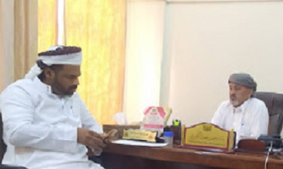 مناقشة أوضاع الأوقاف بمديرية شبام حضرموت