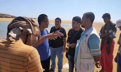 وفد الشركة الصينية يزور مديرية الريدة قصيعر