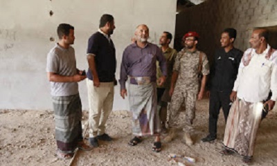 وكيل وادي حضرموت عصام الكثيري يوجه بتجهيز مكاتب إدارية و قاعة اجتماعات كبرى في استاد سيئون الأولمبي لمكتب الشباب والرياضة