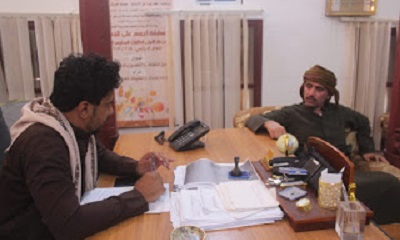 مستشار محافظ حضرموت لشئون امن الحدود في زيارة خاصة لمدير عام مديرية شبام