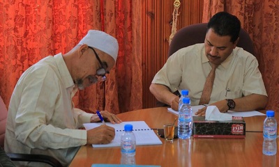توقيع عقد مشروع الخدمات الإستشارية للخط الناقل 132 بوادي حضرموت