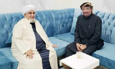 الوكيل التميمي يزور الداعية والمفكر الاسلامي أبوبكر العدني المشهور