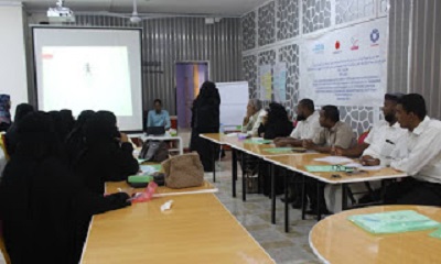 إنعقاد ورشة العمل التدريبية الخاصة لبناء قدرات اللجان المجتمعية بمديرية المكلا