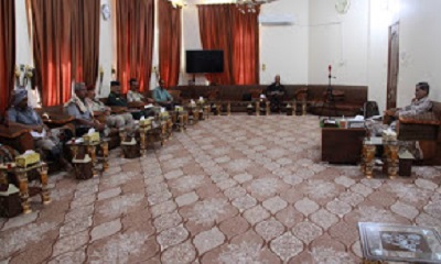 محافظ حضرموت يرأس اجتماعاً باللجنة الأمنية لإقرار خطة أمنية للاحتفال بعيد الاستقلال والموقف الأمني بالمحافظة