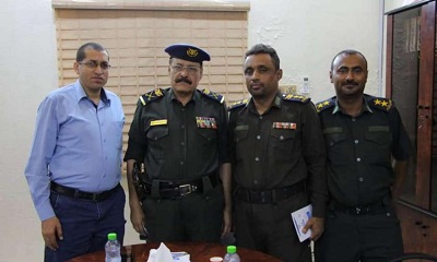 المدير العام للأمن والشرطة بساحل حضرموت يلتقي مدير مؤسسة السجين الوطنية 