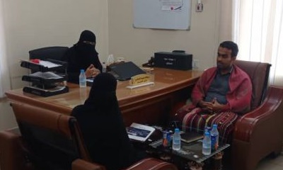 الإدراة التنفيذية للصندوق الدوار تلتقي بمدير صندوق دعم الشباب بالمكلا