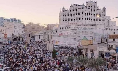 سيئون تشهد المهرجان السنوي لرقصة الشبواني الشعبية وزفاف ٧٠ عريس وعروسة