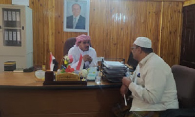 مدير عام مديرية ثمود يناقش الدراسة لمشاريع المديريه
