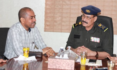 وكيل وزارة الداخلية لشؤون المحافظات الشرقية يناقش مع رئيس نيابة استئناف حضرموت تعزيز التنسيق بين الامن والنيابة