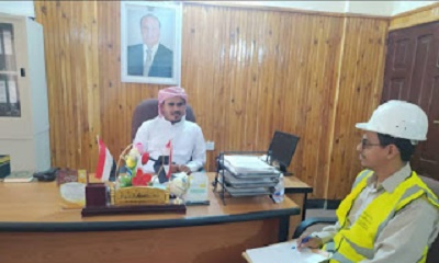 مدير عام مديرية ثمود يناقش وضع شبكة مياه المديرية