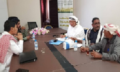 الشيخ العامري يلتقي باللجان الفرعية للتحضيرات ،لفعالية الذكرى السابعة للهبة لاستعراض ما انجزوه من عمل
