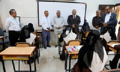 الوكيل الكثيري يدشن الاختبارات النصفية في مدارس وادي حضرموت