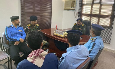 العميد العوبثاني يتفقد سير العمل في إدارتي شرطة السير وأمن مديرية سيئون