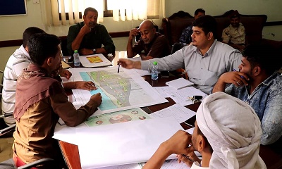 مدير عام المكلا يترأس الإجتماع الثاني للجنة المتنفسات والحدائق العامة بالمديرية