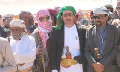 بقيادة الشيخ مفرج بن كرامه بن شاغر الصيعري وفد قبيلة الصيعر يشارك في فعاليات الذكرى السابعه للهبه الحضرميه