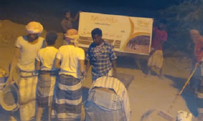 نظافة وإزالة مخلفات السيول .. حمله يقيمها فريق بيادر تاربة التطوعي
