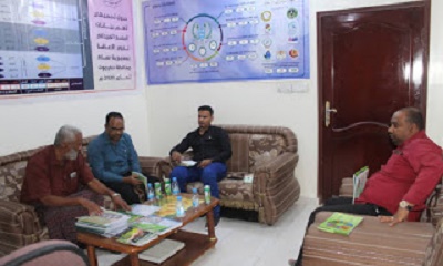 المدير التنفيذي بمجلس تنسيق جمعيات ذوي الإعاقة يستقبل في مكتبه اليوم وفد جمعية نبراس للتنمية