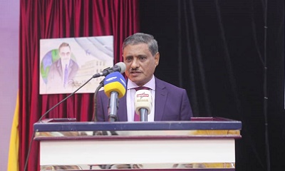 المحافظ البحسني : حضرموت تُدين بشدة الحادث الإجرامي بمطار عدن وتؤكد وقوفها إلى جانب الحكومة وتدعم خطواتها على الأرض
