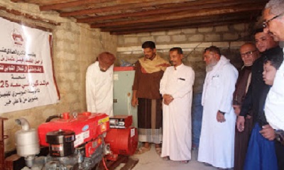 تسليم ثانوية السويري للبنين مولد كهربائي سعة 25 كيلو مقدم من ملتقى آل شملان الشبابي للتنمية