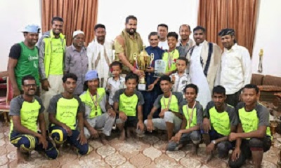 محافظ حضرموت يستقبل أبطال نادي البرق بتريم الحائزين على مراكز متقدمة لسباقات بطولة أبطال المحافظات للدراجات الهوائية