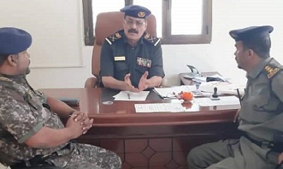 مدير أمن ساحل حضرموت يتفقد مركز شرطة فوة