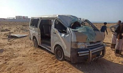 وفاة 7 وإصابة آخرين جراء حادث مروري في منطقة حرحير بحضرموت