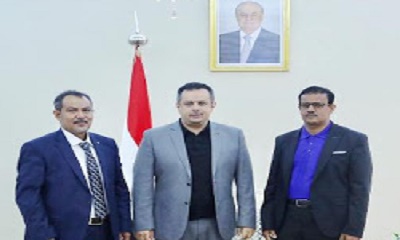 دولة رئيس مجلس الوزراء د.معين عبدالملك يطلع على نشاط مكتب مصلحة شؤون القبائل بوادي وصحراء حضرموت