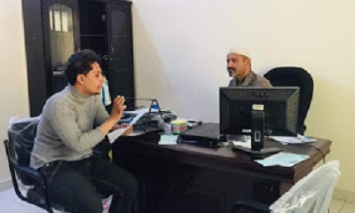 المدير التنفيذي لمؤسسة الشباب الديمقراطي بوادي حضرموت يستقبل مدير مكتب قناة حضرموت بسيئون