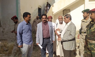 المحافظ البحسني يوجه بترميم وإعادة تأهيل الجهة الغربية للقصر السلطاني بالمكلا وتخصيص بعض أجنحته للمتحف العسكري