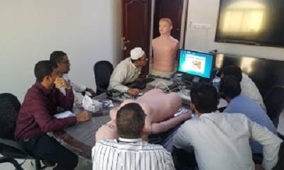 دورة تدريبية في تجهيز مختبر المهارات الاكلينيكية بكلية الطب بجامعة سيئون