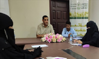 القاضي العامري يوجه عضوات دائرة المرأة بمؤتمر حضرموت الجامع بمضاعفة جهودهن لخدمة قضايا المرأة والمجتمع