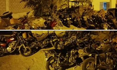 الأجهزة الأمنية بمديرية غيل باوزير تنفذ الحملة الثالثة لضبط الدراجات النارية المخالفة