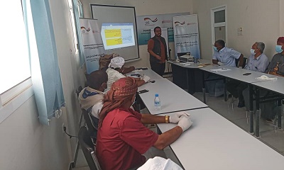 إنعقاد دورة تدريبية بالمكلا لمناقشة تنفيذ مشاريع في مجال الزراعة و التربية والتعليم بمديرية السوم بتمويل من وكالة المنظمة الألمانيةgiz