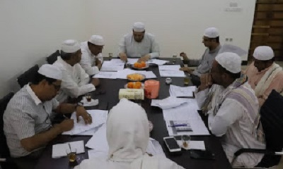 مجلس كلية أصول الدين يعقد جلسته الاعتيادية الرابعة والثلاثون للفصل الأول للعام الجامعي 2021/2020م
