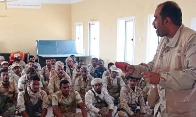 شعبة الهندسة بالمنطقة الثانية تنفذ محاضرة توعوية للتعريف بأنواع المتفجرات لأفراد كتيبة الجوية