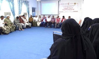 اختتام الدورة التدريبية للإسعافات الاولية لمرشدي الصحة المدرسية بمديرية تريم بوادي حضرموت