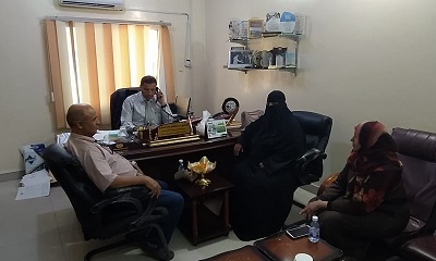 الحوثري يلتقي بمشرف دائرة المشاريع بشركة صافر بمحافظة مأرب