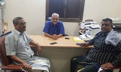 مناقشة أوجه التعاون المشترك بين مكتب وزارة المالية بساحل حضرموت ومؤسسة مطابع الكتاب المدرسي بالمكلا