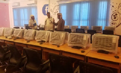 إدارة التربية والتعليم بمديرية شبام تتفقد معمل الحاسوب بثانوية الحوطة للبنات الذي سيتم افتتاحة قريبا