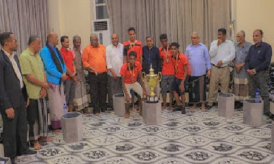 محافظ حضرموت يستقبل بعثتي ناديي وحدة تريم والتضامن الحائزتين على المركزين الأول والرابع في بطولة الجمهورية لألعاب القوى