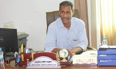مدير نقل ساحل حضرموت يؤكد وقوف المكتب بجانب المواطنين المتنقلين في ظل الوضع الحالي