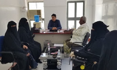 مدير عام محو الامية بالوادي والصحراء يثمن الدور الريادي لاتحاد نساء اليمن ويؤكد على أهمية الدفع بعجلة التنمية في القطاع النسوي