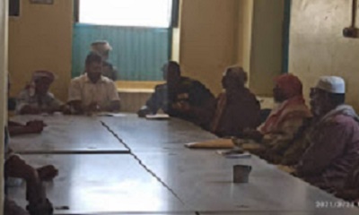 مدير عام مديرية غيل بن يمين يلتقي بمقادمة واعيان مدينة غيل بن يمين وضواحيها