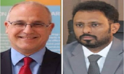 بن حبريش يلتقي سفير بريطانيا عبر تقنية الاتصال المرئي والمسموع