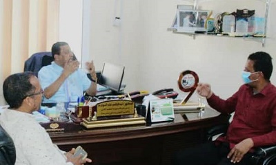 الدكتور الحوثري يلتقي بمؤسسة صناع أمل حضرموت للتنمية