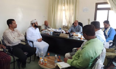 مدير عام مكتب الأوقاف بالوادي في نزول لفرع الأوقاف بتريم والمحكمة الابتدائية