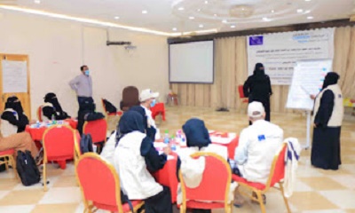 منظمة البحث عن ارضية مشتركة تواصل الدورات التدريبيه بمديرية سيئون