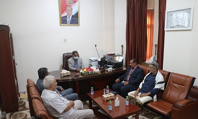 محافظ حضرموت يلتقي لجنة وزارة الداخلية ويطلعهم على الوضع الأمني بالمحافظة