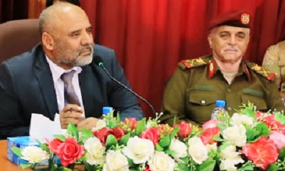 الوكيل الكثيري يعزي قائد المنطقة العسكرية الأولى اللواء صالح طيمس في وفاة زوجته
