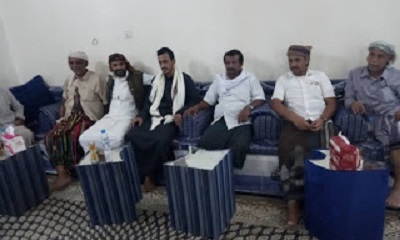 مستشارو محافظ حضرموت يقدمون التعازي للوكيل الجيلاني في وفاة والده